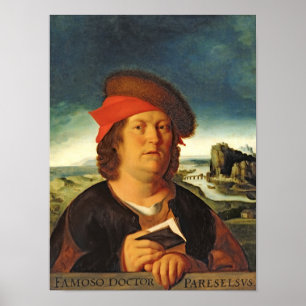 Porträt setzte voraus, Paracelsus zu sein Poster