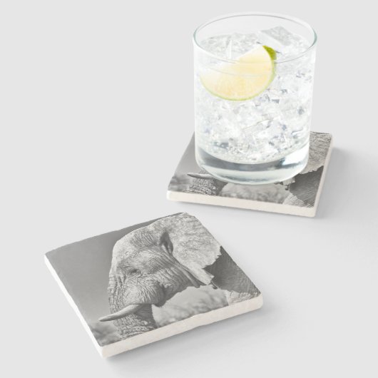 Porträt Steinuntersetzer (Seitenansicht)