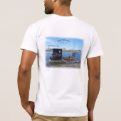 Porträt Steve Riedel ovales &The Minnow-FAHRWERK T-Shirt (Rückseite)