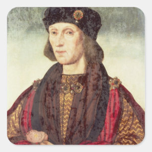 Porträt T31778 von Henry VII (1457-1509) Quadratischer Aufkleber