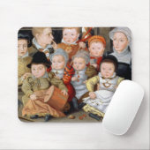 Porträt T33337 einer Mutter mit ihrem childre acht Mousepad (Mit Mouse)