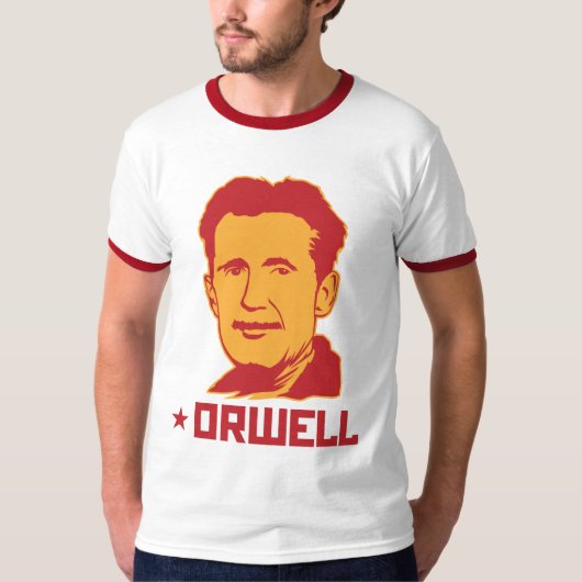 Porträt-T - Shirt Georges Orwell (Vorderseite)