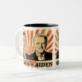 Porträt-Tasse Obama Biden Zweifarbige Tasse (Vorderseite Links)