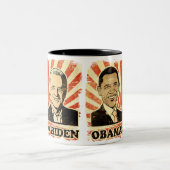 Porträt-Tasse Obama Biden Zweifarbige Tasse (Mittel)