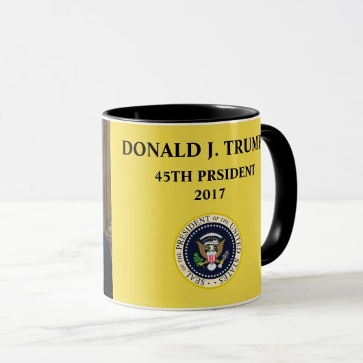 Porträt-Tasse Präsidenten-Donald Trump Tasse (VorderseiteRechts)