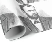 Porträt Ulysses S. Grant Illustrative Geschenkpapier (Rolleneckpunkt)