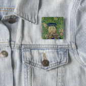 Porträt Vincent van Goghs | des Briefträgers Button (Beispiel)
