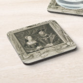 Porträt von (1496-1533) Königin Marys Frankreich Getränkeuntersetzer (Linke Seite)