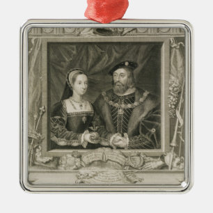 Porträt von (1496-1533) Königin Marys Frankreich Ornament Aus Metall