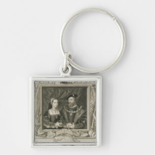 Porträt von (1496-1533) Königin Marys Frankreich Schlüsselanhänger