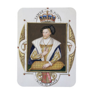 Porträt von (1512-42) König James-V Schottland f Magnet