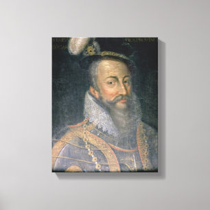 Porträt von (1532-88) Grafen Roberts Dudley Leice Leinwanddruck