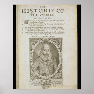 Porträt von (1554-1618) Titel p Sirs Walter Poster