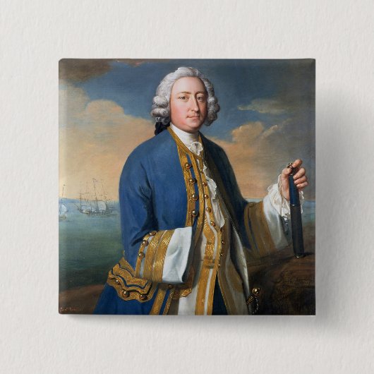 Porträt von (1709-87) Holding Kapitän-David Brodie Button (Vorderseite)