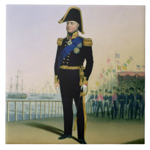 Porträt von (1765-1837) Platte 14 f Königs Willi Fliese