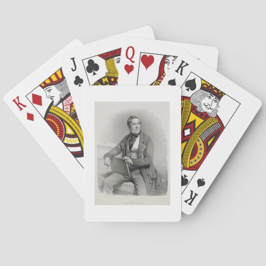Porträt von (1796-1864) Frontispiz Davids Roberts Spielkarten (Rückseite)
