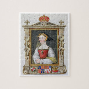 Porträt von 3. Königin Jane Seymours (c.1509-37) Puzzle