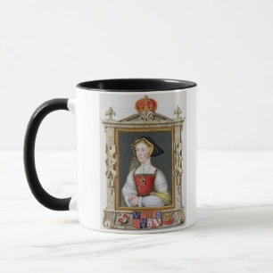 Porträt von 3. Königin Jane Seymours (c.1509-37) Tasse