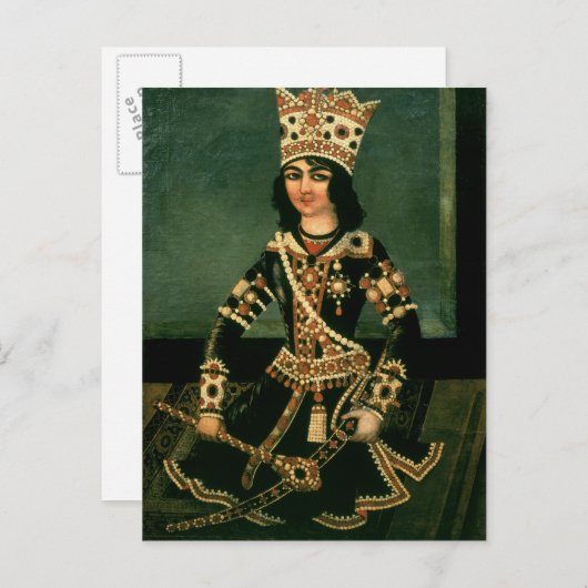 Porträt von Abbas-Minza Postkarte (Vorne/Hinten)