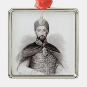 Porträt von Abdulmecit Ornament Aus Metall