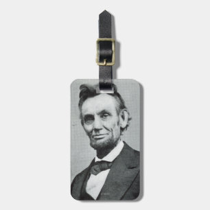 Porträt von Abe Lincoln 1 Gepäckanhänger