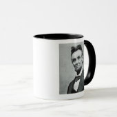 Porträt von Abe Lincoln 1 Tasse (VorderseiteRechts)