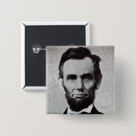 Porträt von Abe Lincoln 2 Button (Vorne & Hinten)