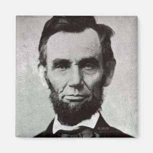 Porträt von Abe Lincoln 2 Magnet