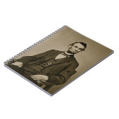 Porträt von Abraham Lincoln (1809-65) (b/w Foto) Notizblock (Linke Seite)