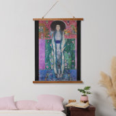 Porträt von Adele Bloch Bauer, Gustav Klimt Wandteppich Mit Holzrahmen (Schlafzimmer)