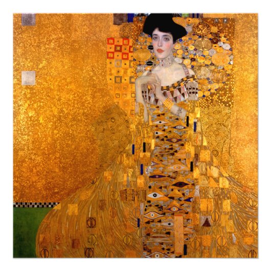 Porträt von Adele Bloch-Bauer I von Klimt Fotodruck (Vorne)