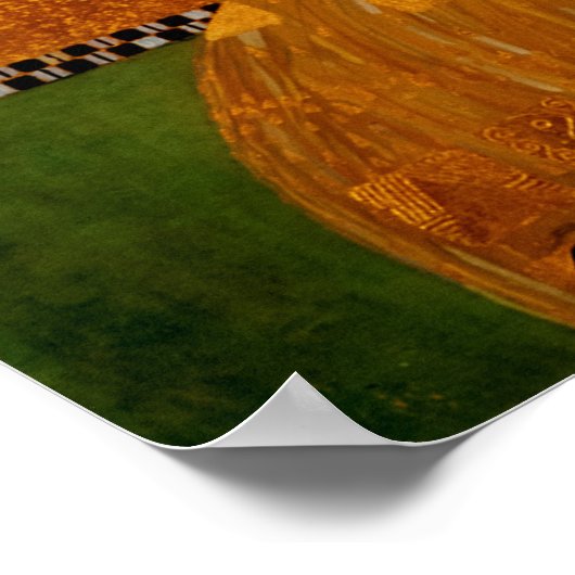 Porträt von Adele Bloch-Bauer I von Klimt Poster (Ecke)