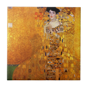Porträt von Adele Bloch-Bauer von Gustav Klimt Fliese