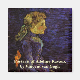 Porträt von Adeline Ravoux von Vincent van Gogh Magnet