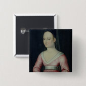 Porträt von Agnes Sorel Button (Vorne & Hinten)