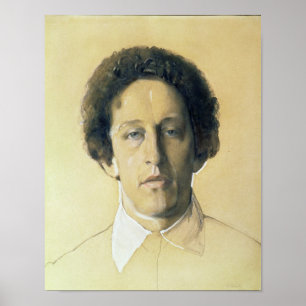 Porträt von Aleksandr Aleksandrovich Blok, 1907 Poster