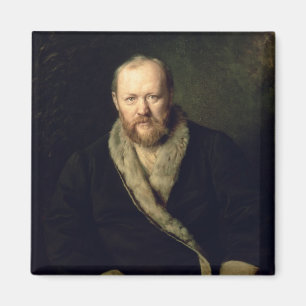 Porträt von Aleksandr Ostrovsky 1871 Magnet