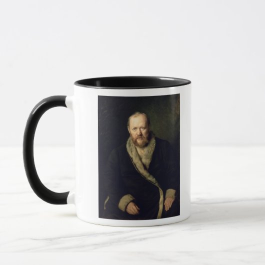 Porträt von Aleksandr Ostrovsky 1871 Tasse (Links)