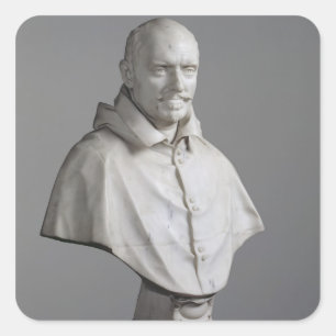 Porträt von Alessandro Quadratischer Aufkleber