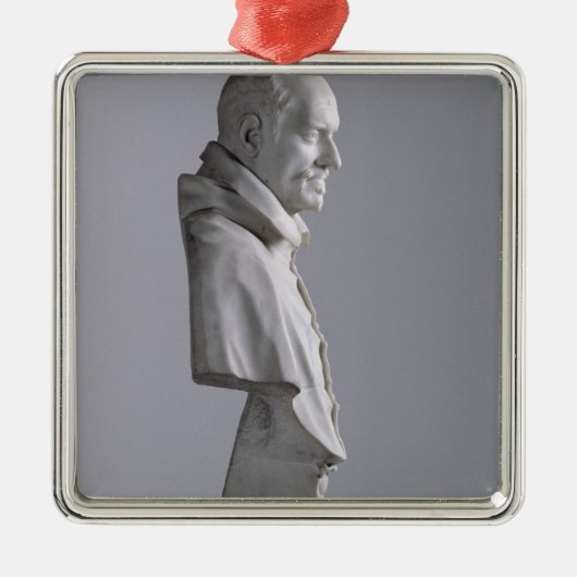 Porträt von Alessandro Silbernes Ornament (Vorne)
