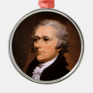 Porträt von Alexander Hamilton durch John Trumbul Ornament Aus Metall
