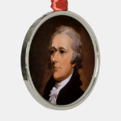 Porträt von Alexander Hamilton durch John Trumbull Ornament Aus Metall (Rechts)