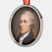 Porträt von Alexander Hamilton durch John Trumbull Ornament Aus Metall (Links)