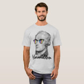 Porträt von Alexander Hamilton in der Sonnenbrille T-Shirt (Vorne ganz)