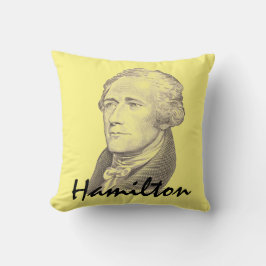 Porträt von Alexander Hamilton Kissen