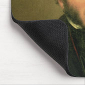 Porträt von Alexander Pushkin, 1827 Mousepad (Ecke)
