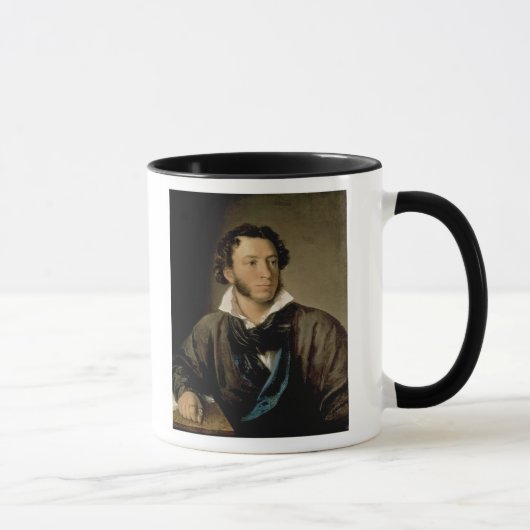 Porträt von Alexander Pushkin Tasse (Rechts)