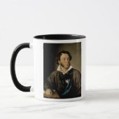 Porträt von Alexander Pushkin Tasse (Links)