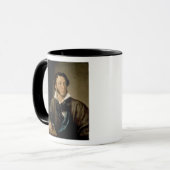 Porträt von Alexander Pushkin Tasse (Vorderseite Links)