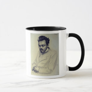 Porträt von Alexei M. Remizov, 1907 Tasse